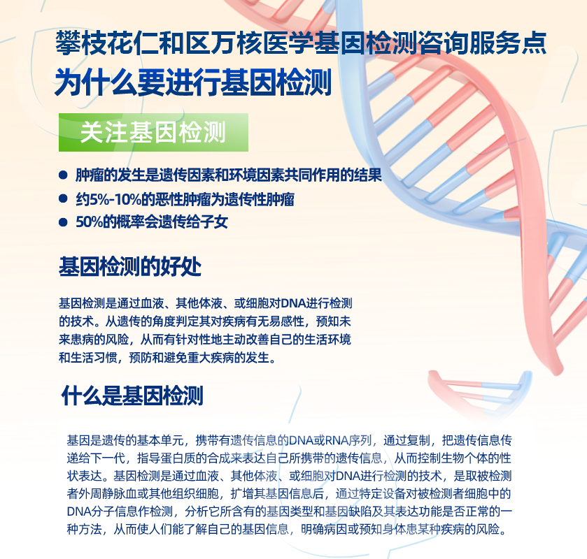 攀枝花基因检测费用